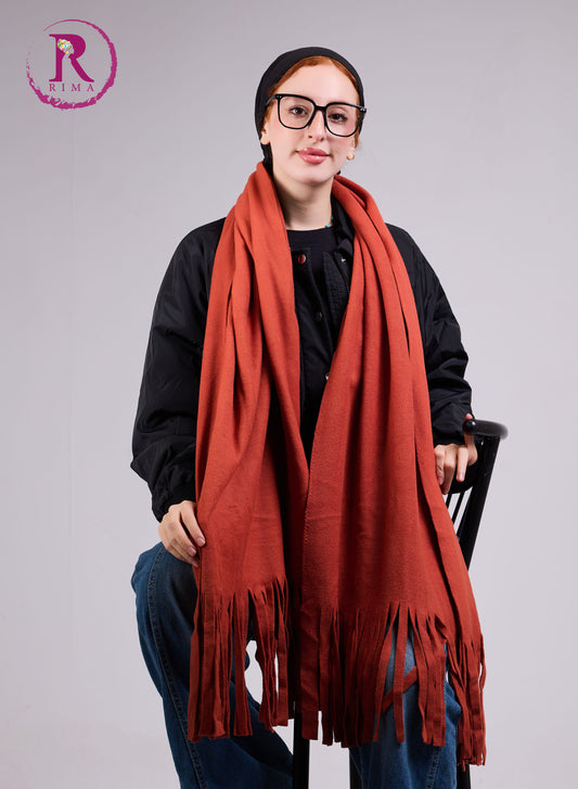 Rust Mohair Scarf Shawls