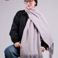Grey Mohair Scarf Shawls
