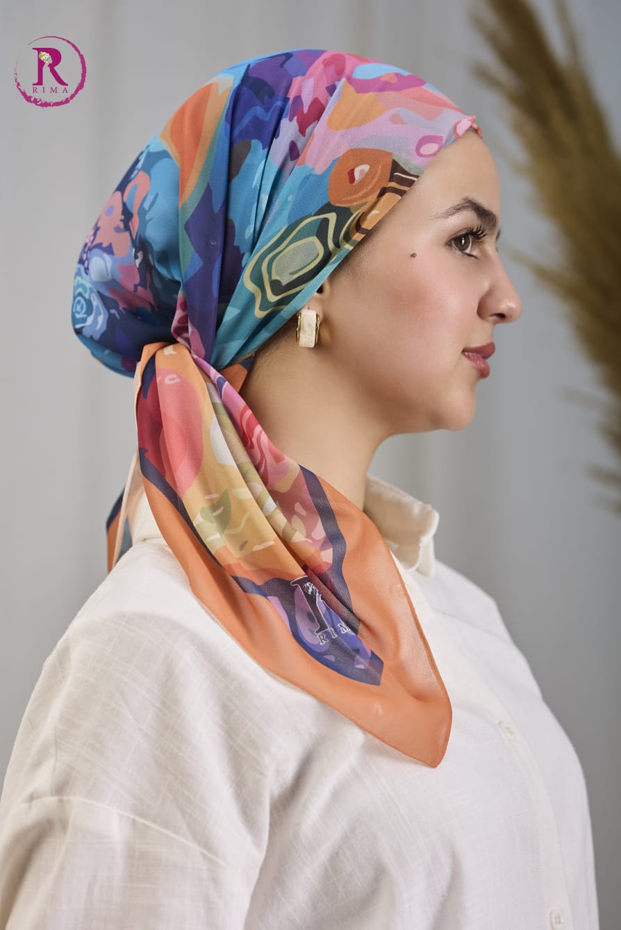 Printed Chiffon Scarf