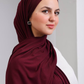 Gel Scarf With Bandana -(Burgundy)