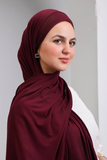 Gel Scarf With Bandana -(Burgundy)