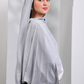 Gel Scarf With Bandana -(Light Grey)