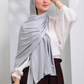Gel Scarf With Bandana -(Light Grey)