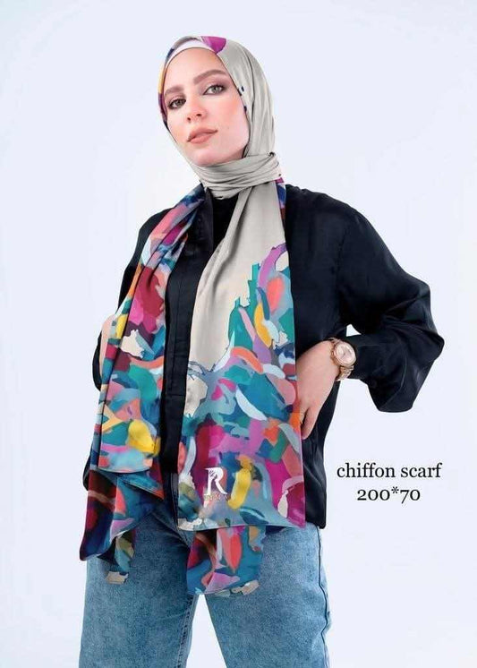 Digital Chiffon Scarf 2 Meters