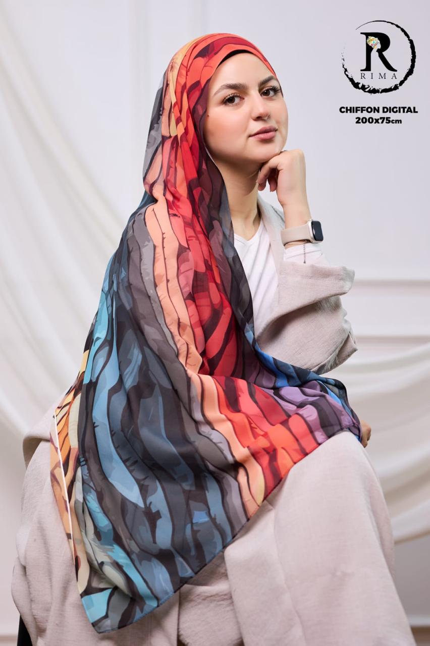 Digital Chiffon Scarf 2 Meters