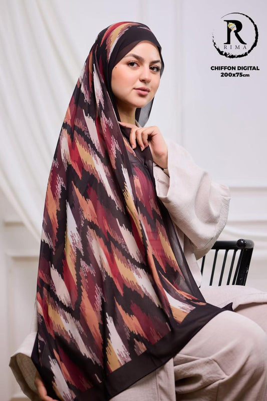 Digital Chiffon Scarf 2 Meters