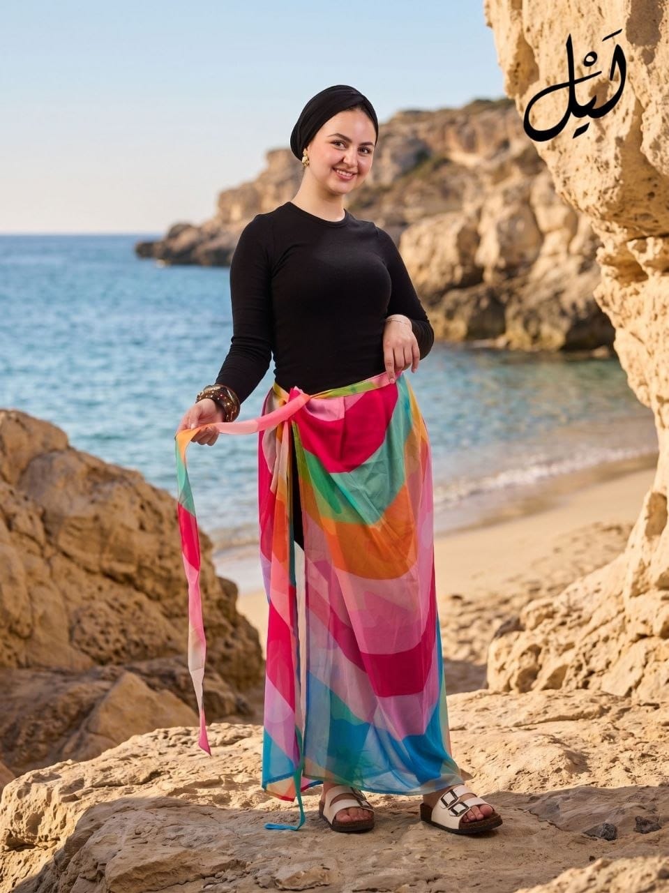 Printed Beach Cover-Up