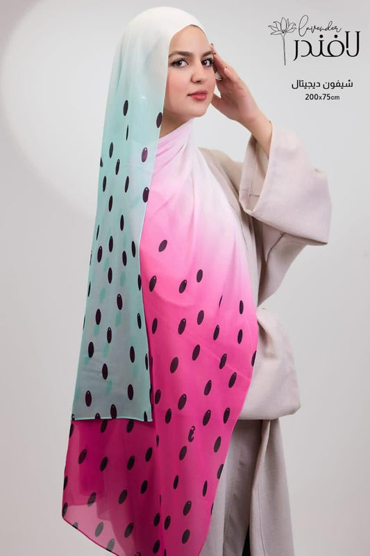 Digital Chiffon Scarf 2 Meters