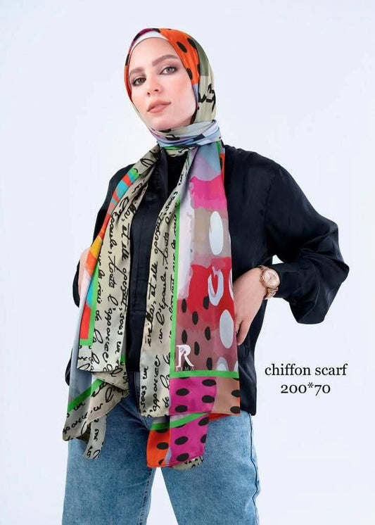 Digital Chiffon Scarf 2 Meters