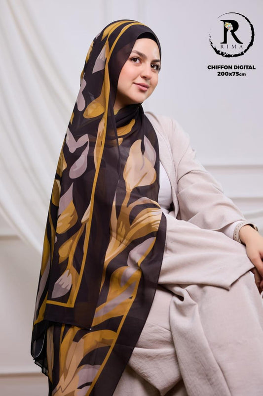 Digital Chiffon Scarf 2 Meters