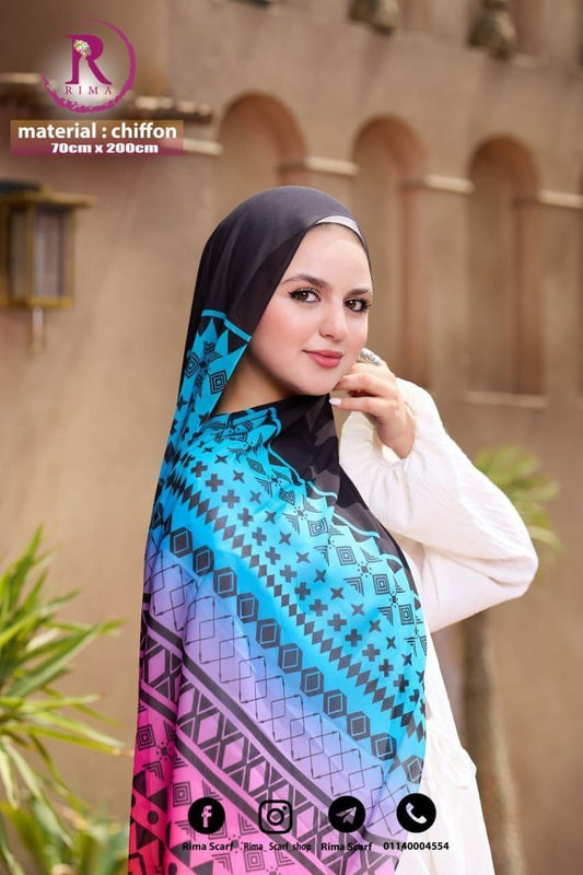 Digital Chiffon Scarf 2 Meters