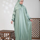 Plain Satin Isdal - Light Green