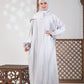 Plain Satin Isdal - Silver Grey