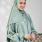 Plain Satin Isdal - Light Green