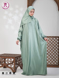 Plain Satin Isdal - Light Green