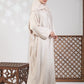Plain Satin Isdal - Beige
