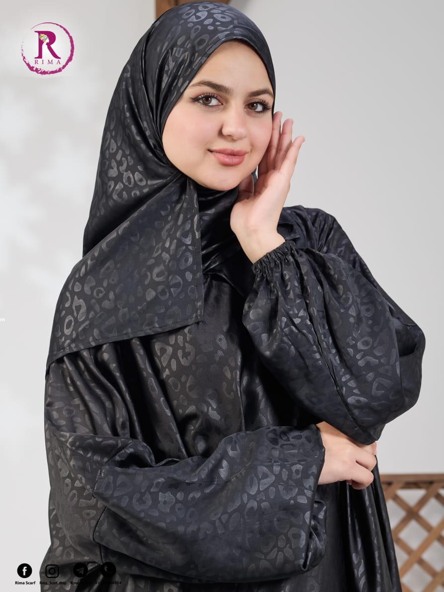 Plain Satin Isdal - Black