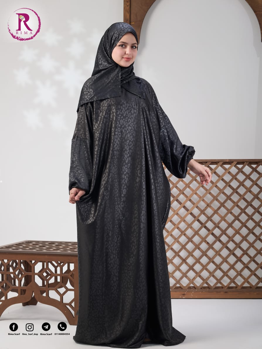 Plain Satin Isdal - Black