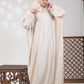 Plain Satin Isdal - Beige