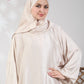 Plain Satin Isdal - Beige