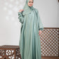 Plain Satin Isdal - Light Green