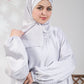 Plain Satin Isdal - Silver Grey