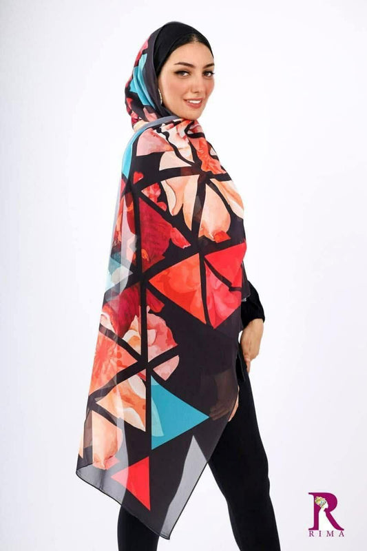 Digital Printed Chiffon Scarf