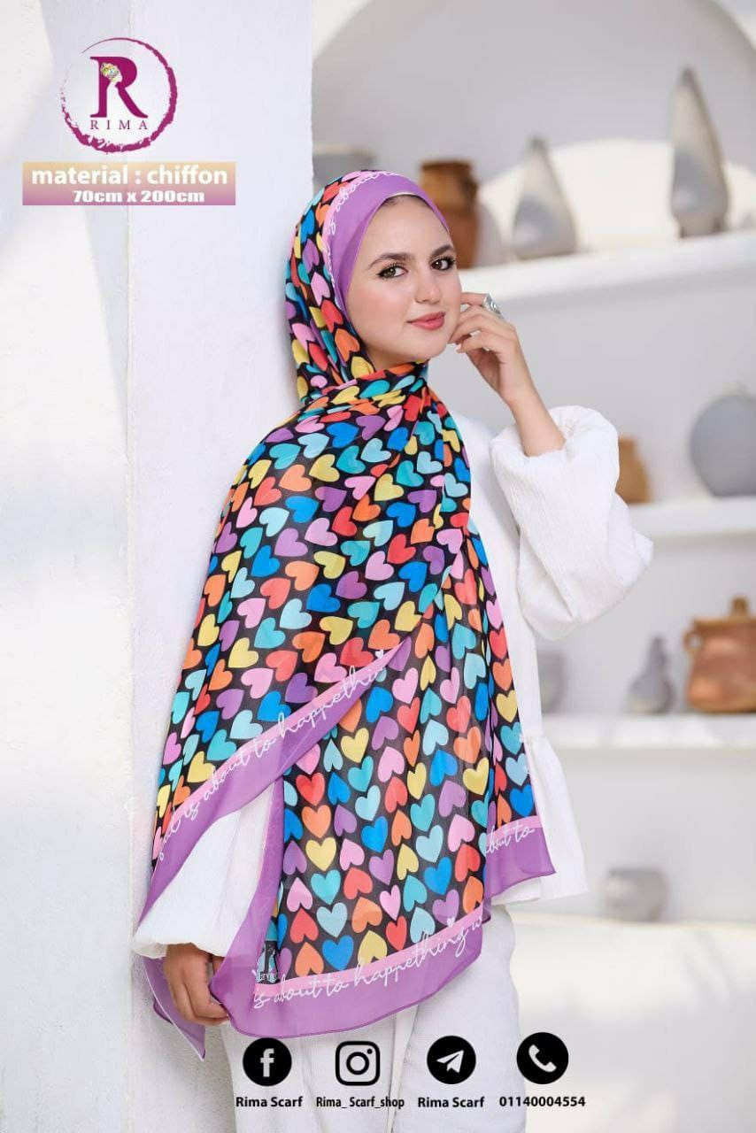Digital Printed Chiffon Scarf