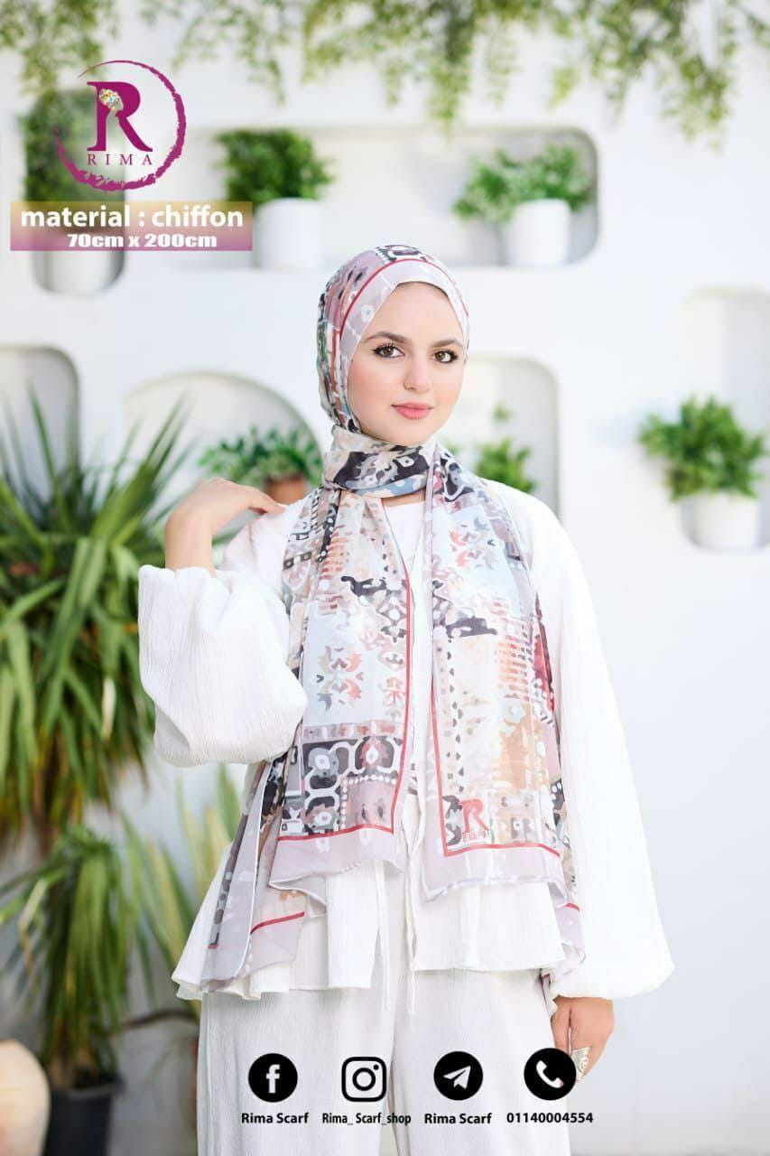 Digital Printed Chiffon Scarf
