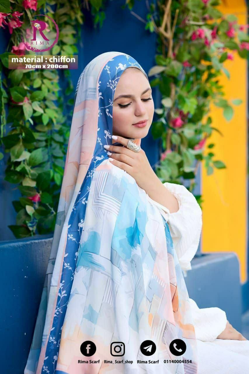 Digital Printed Chiffon Scarf
