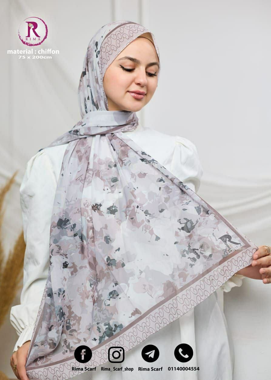 Digital Printed Chiffon Scarf