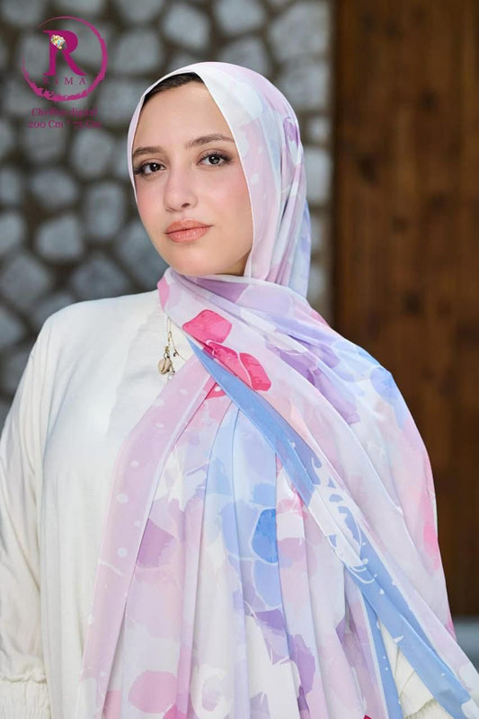 Digital Printed Chiffon Scarf