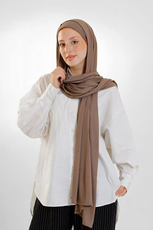Gel Scarf With Bandana -(Cafe)