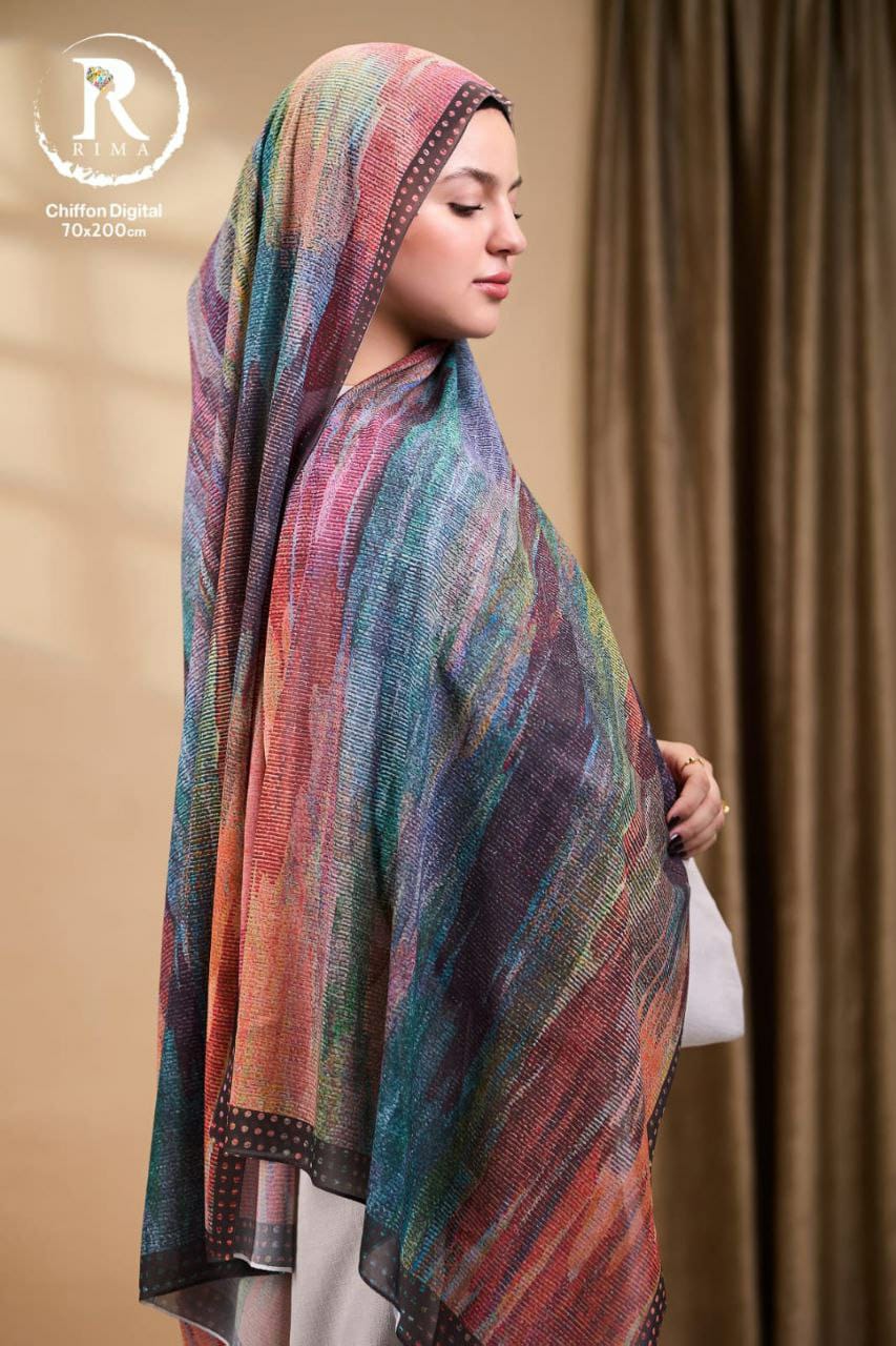 Digital Printed Chiffon Scarf