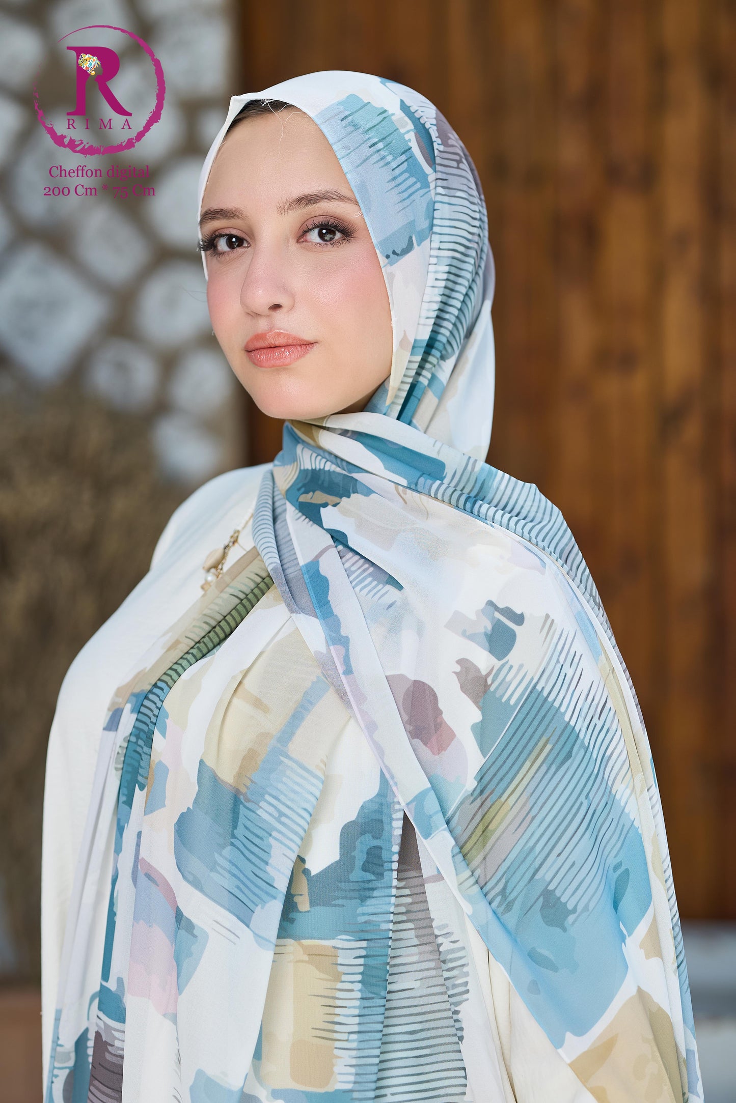Rectangular Printed Chiffon Scarf