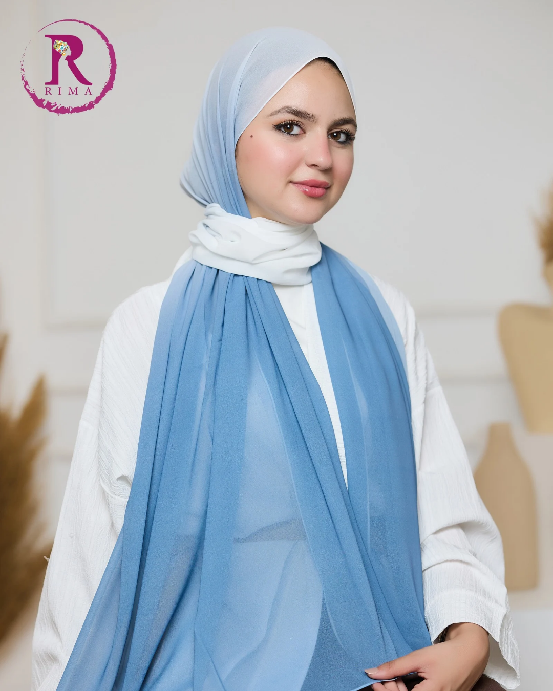 Gradient Chiffon Scarf
