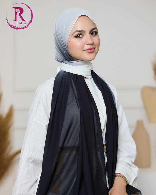 Gradient Chiffon Scarf