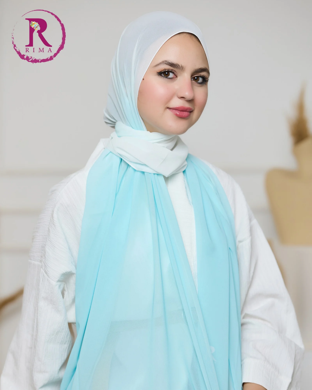 Gradient Chiffon Scarf