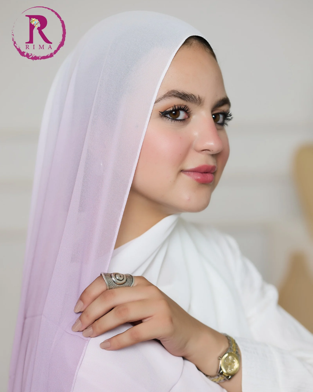 Gradient Chiffon Scarf