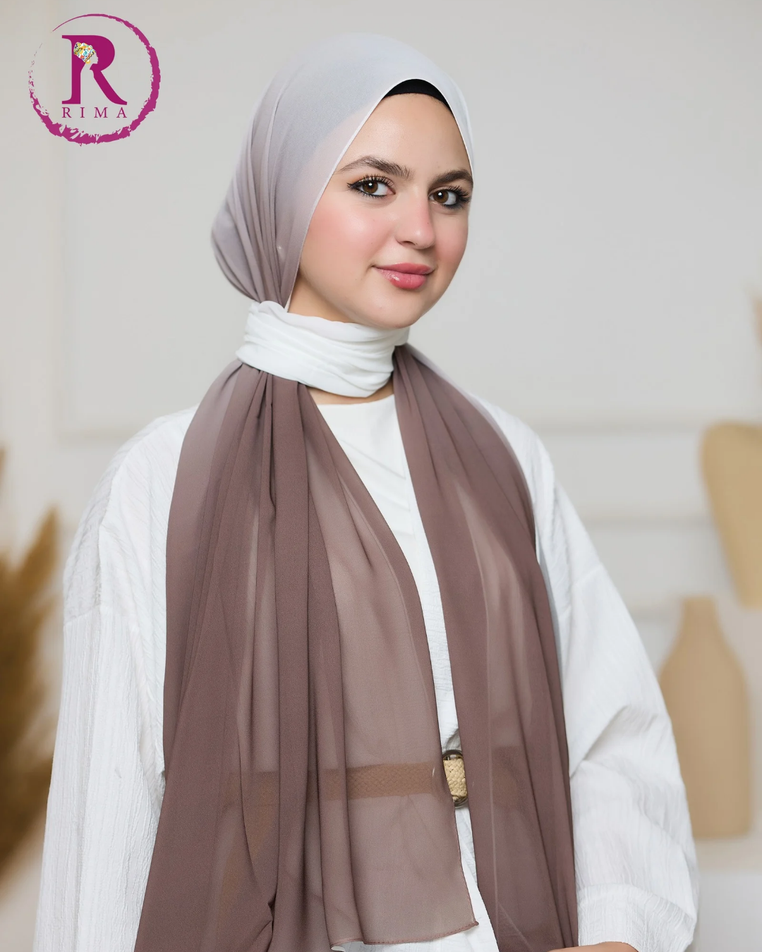 Gradient Chiffon Scarf